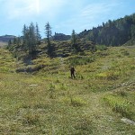 bivio sulla pista di sci