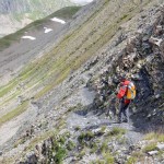 discesa dal col de chavannes