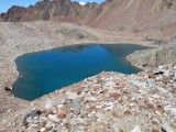 lago gelato dall'alto