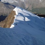 la salita vista dal pendio finale