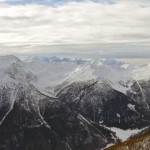 panorama verso la valle del g.s.bernardo