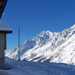 cresta di peuterey e monte bianco