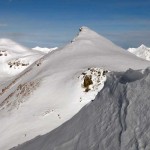 la punta chaligne dalla vetta della metz