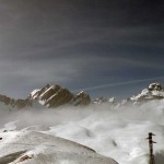 panorama con al centro le aiguille de l'hermite