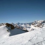ghiacciai dell'alta valle di rhemes e a destra la grande sassiere