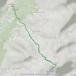 cima di entrelor mappa itinerario