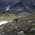 tornando in cresta dopo il secondo risalto