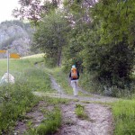 incrocio e paline dopo la partenza