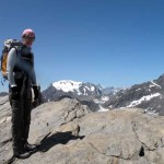 in vetta col mont velan alle spalle