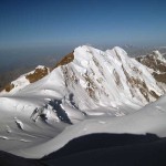 parete nord del lyskamm e dietro i breithorn