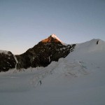 primo sole sul lyskamm
