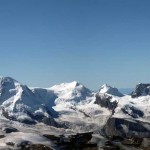 dal rosa ai breithorn e dietro gran paradiso e grivola