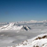 testa grigia e in fondo il gran paradiso e la grivola