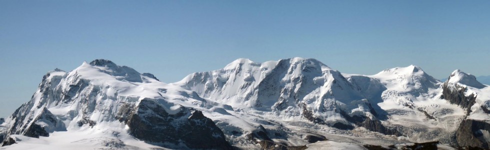 Gruppo del Monte Rosa dall'Alphubel