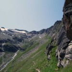 ghiacciaio grand vallon e vetta del grand sertz
