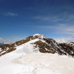 la cima vista dalla cresta