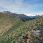 traverso sotto il cerano e in fondo il massone con la cresta da percorrere