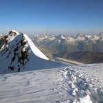in discesa verso l'insellatura