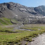 sopra la cascata verso le morene