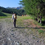 pista di sci alla partenza