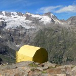 dal bivacco sul gruppo del gran paradiso