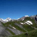 la vetta dal colletto sopra il lago della punta rossa