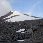 cresta che scende dalla punta rossa
