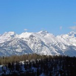 panorama a nord col cervino sulla destra