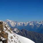 monte bianco e grandes jorasses