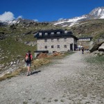 arrivo al rifugio chabod