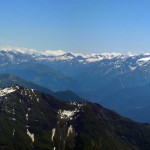 vista a sud verso la val d'aosta