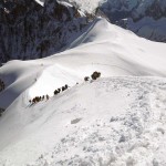 partenza dall'aiguille du midi