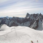 vista dalla cresta di discesa