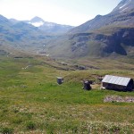 baita isolata e alto vallone di grauson