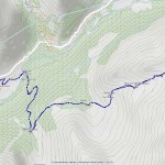 mont dzalou mappa itinerario