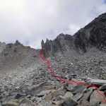 itinerario sulla pietraia