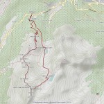 mont colmet mappa itinerario