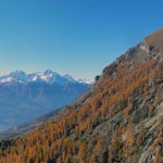 vista dalla vecchia carbonaia con a des la cima longhede