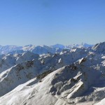 verso sud con in fondo al centro la barre des ecrins