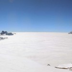 gran paradiso e mare di nubi in piemonte