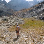 verso l'aggiramento del dosso roccioso