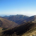 panorama sud con la dorsale di salita