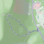 Monte Camoscio, ferrata Picasass mappa itinerario