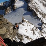 in salita oltre la placca di III