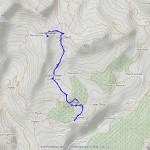 col salvè, col chaleby mappa itinerario