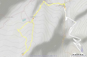 monte cazzola mappa itinerario