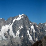 panorama dal Dente del Gigante al Dolent