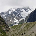 morena del miage e ghiacciaio del dome