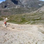 in discesa dal colle verso il nivolet