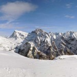 panorama dal grand combin alla becca di viou